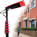 Water Fed Pole Kit 3.6M 5.4M 6M 7.2M 9M 11M Window Cleaning Brush Water Fed Brush Water Fed Cleaning System Outdoor Window Cleaner Cleaning Tool for Window Glass Solar Panel