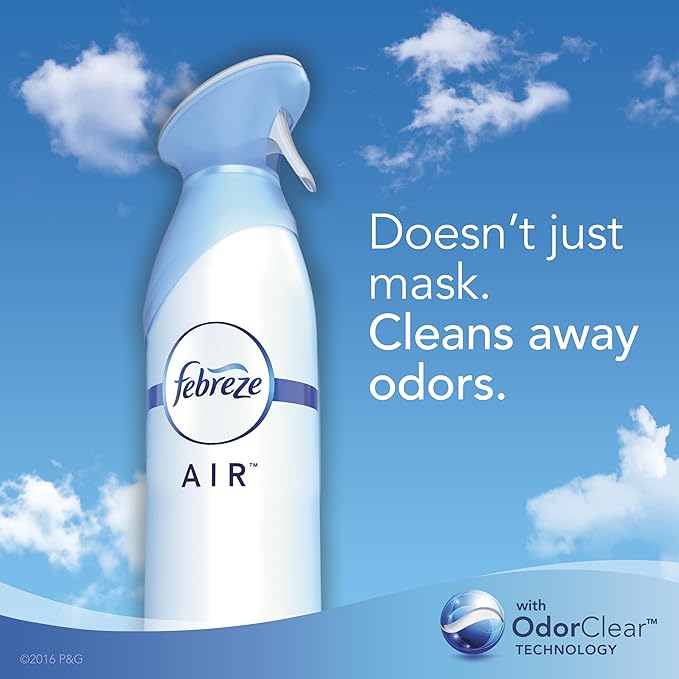 Febreze Air Freshener and Odor Eliminator Spray Gain Original and Island Fresh Scents 8.8oz (Pack of 4)