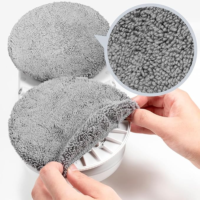 12 Pieces Microfiber Replacement Pads for X1 Window Cleaners Reusable Machine Washable (12)