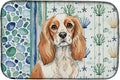 Caroline's Treasures Blenheim Cavalier Spaniel Coastal Sea Glass Dish Drying Mat Absorbent Dish Drying Mat Pad for Kitchen Counter Dish Drainer Mat for Countertop 14 x 21 Multicolor
