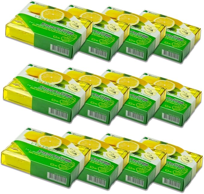 (Pack of 12) TreeFrog Xtreme Fresh Mini Japanese Natural Air Freshener (Lemon Squash)