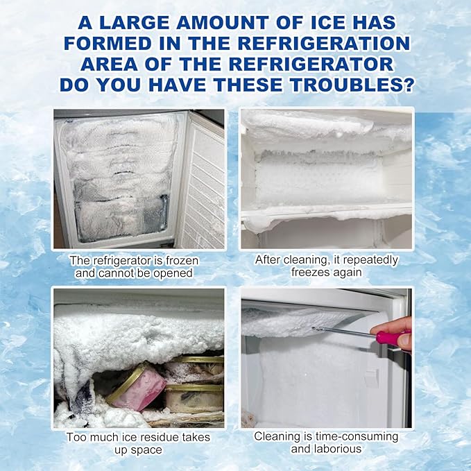Defrosting Spray for Fridge Freezer Freezer Defroster Spray Efficiently Quickly Removes Ice Buildup (1pc)