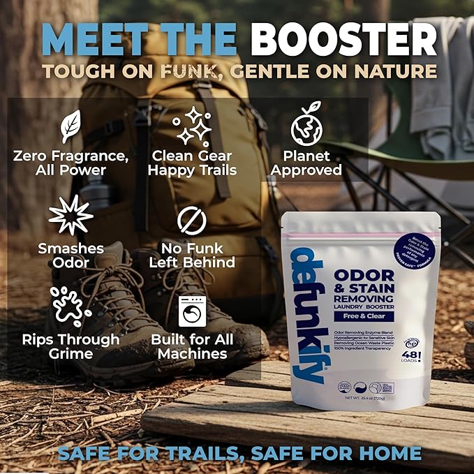 Enzyme Laundry Booster Additive Unscented. 48 Load Laundry Detergent Stripper Color Safe Fabric Enzymatic Cleaner Washing Soda Detergent. Powdered Stain Treater &amp Odor Remover Booster Treatment