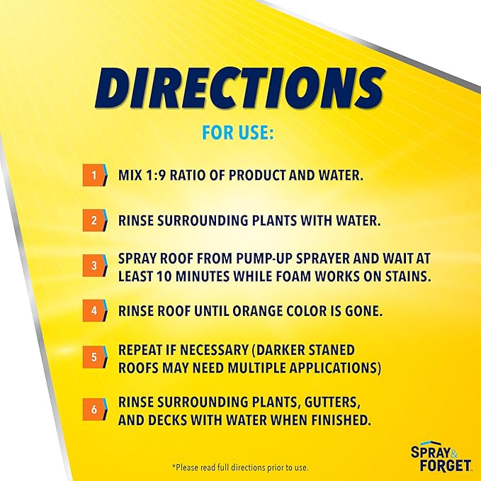 Spray &amp Forget 1-Gallon Concentrated Roof Cleaner