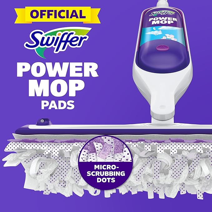 Swiffer PowerMop Multi-Surface Mopping Pad Refills Made by Swiffer for Floor Cleaning 11 Count (Pack of 3)