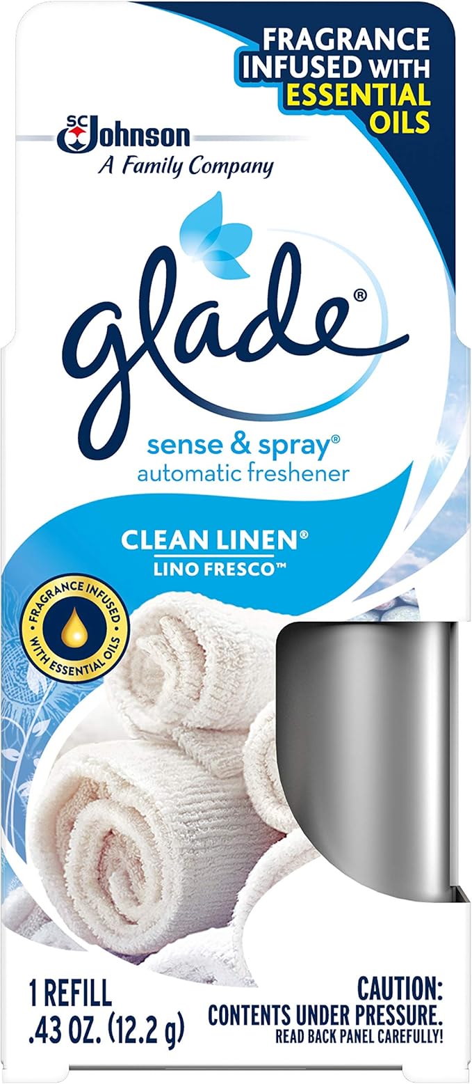 Glade sense spray 0.43 Oz Refill Clean Lenin One Pack
