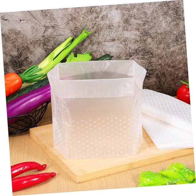 NOLITOY 150 Pcs Transparent Kitchen Waste Bags with Filter Upright Self Standing Trash Bags for Bathroom Bedroom Office Daily Use and Picnic Convenience