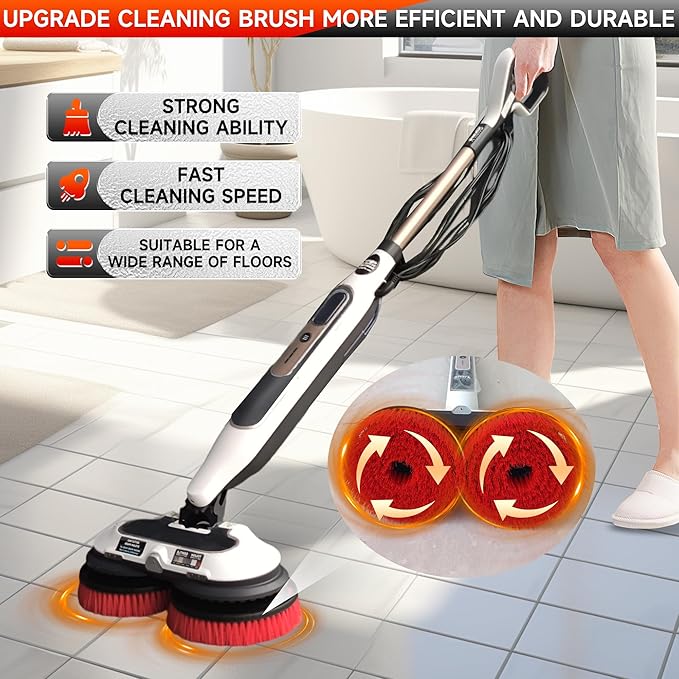 2 Pack S7001 Upgraded Mop Pad Replacement Brush Heads for Shark Steam Mop Pads | Professional Cleaning and Polishing | Compatible with Shark S8201/S7000Series | for Deep Cleaning Hard Floors (red)
