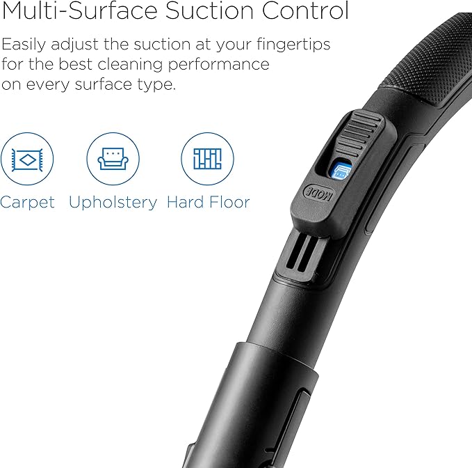 Eureka Bagless Canister Vacuum Cleaner Lightweight Vac for Carpets and Hard Floors w/Filter Blue Whirlwind NEN110B
