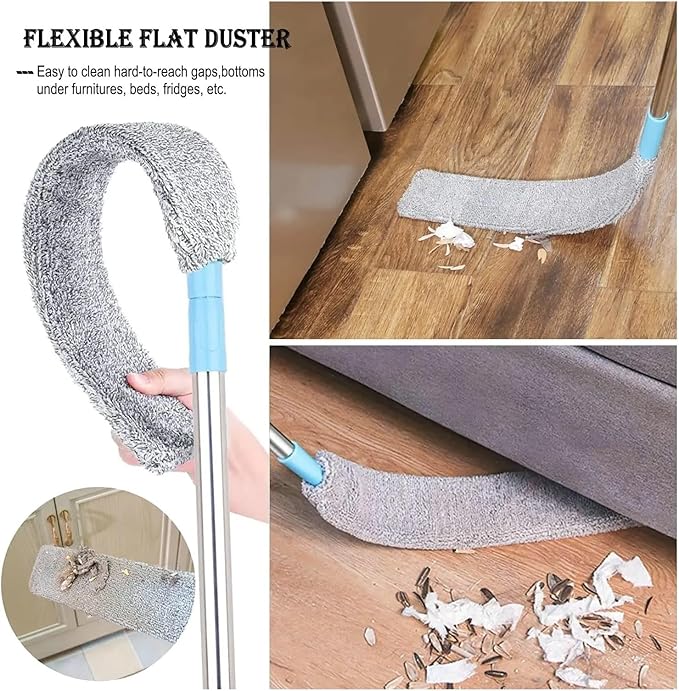Household Long-Handled Telescopic Mop Floor and Ceiling Cleaning Portable Dust Brush Tools(1 Pole Mop)