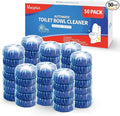 Vacplus Automatic Toilet Bowl Cleaner Tablets Drop-In Tank Cleaner for Bathroom Prevent Stains &amp Deodorize Long-Lasting Cleaning Tabs Easy-Use Freshener for Bowl &amp Tank 50 Pack