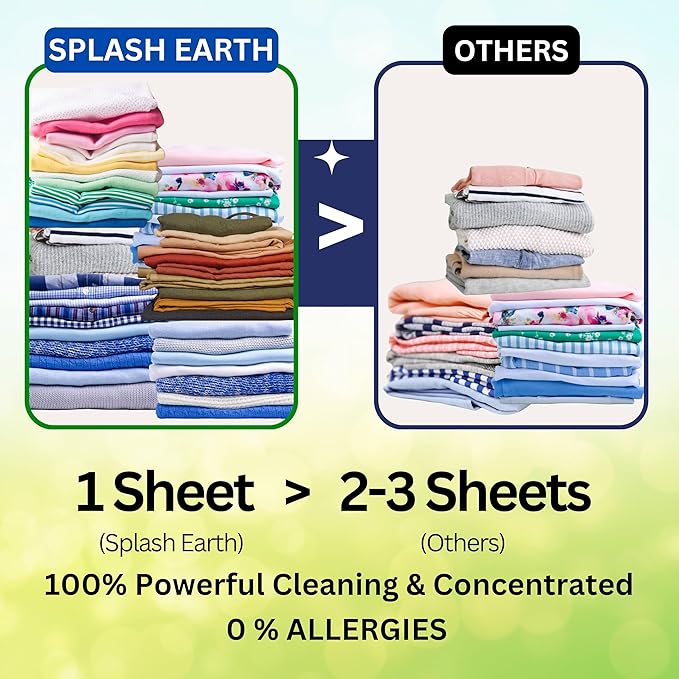 Fragrance-Free Laundry Detergent Sheets – 96 Loads Hypoallergenic Plastic-Free &amp Eco-Friendly Made in USA Safe for Sensitive Skin HE Washer Compatible Unscented Laundry Strips
