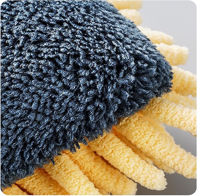 Cleaning BrushDust Removal Duster Chenille Hair Duster Home Car Washable Non-Shedding Cleaning Brush Small Duster DusterCleaning Dust Cleaning Household Appliances Dust(Blue)