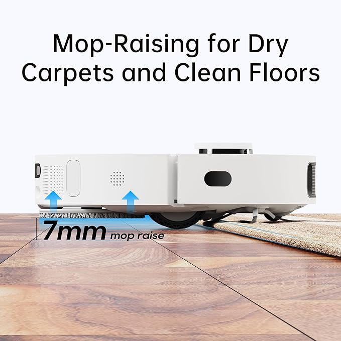 dreame L10s Ultra Robot Vacuum and Mop Combo Auto Mop Cleaning and Drying Self-Refilling and Self-Emptying Base for 60 Days of Cleaning 5300Pa Suction and AI Navigation Compatible with Alexa
