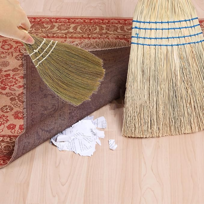6pcs Small Whisk Broom for Desktop Cleaning Portable Dust Brush for Kitchen Office and Home Use Lightweight Dustpan Included