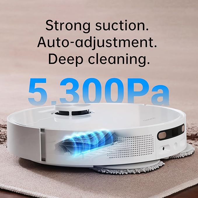 dreame L10s Ultra Robot Vacuum and Mop Combo Auto Mop Cleaning and Drying Self-Refilling and Self-Emptying Base for 60 Days of Cleaning 5300Pa Suction and AI Navigation Compatible with Alexa