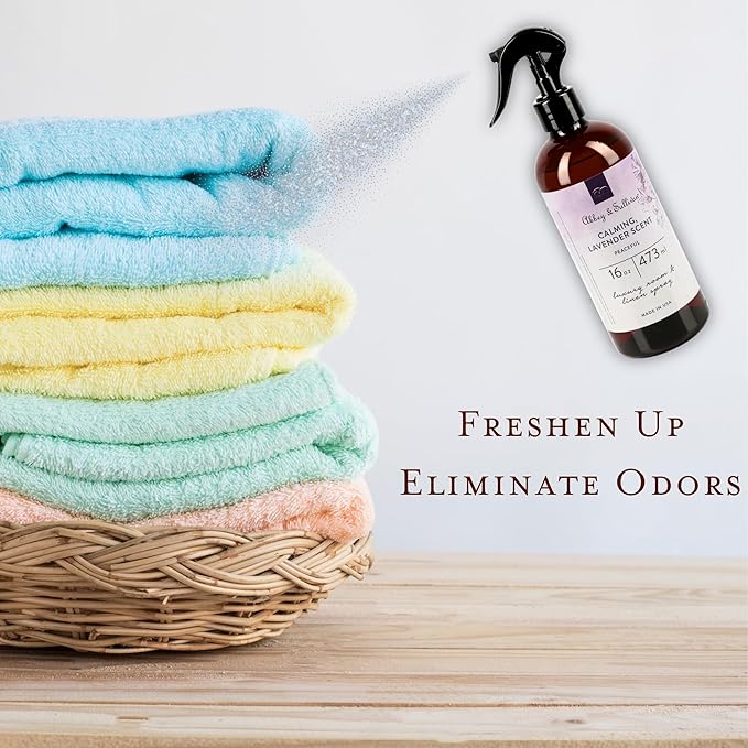 Abbey &amp Sullivan Linen Spray Peaceful Lavender Fabric Freshener and Fragrance Room Spray Pack of 2 16 oz