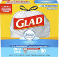 Glad OdorShield Trash Bag White 80 Count