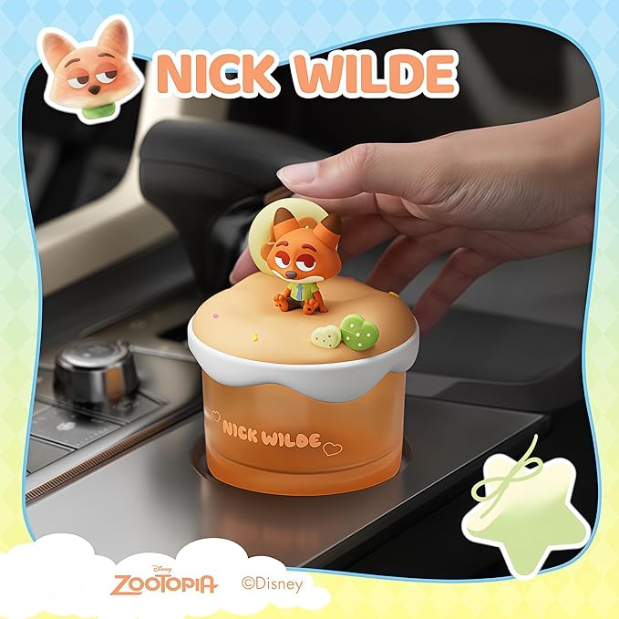 MINISO Disney Zootopia Themed Ornament Car Air Freshener Cute Natural Stone Decor Exquisite for Collection and Gifting (Judy Hopps)