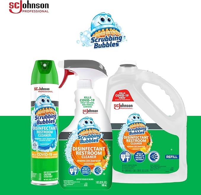 SC Johnson Professional Scrubbing Bubbles Disinfectant Restroom Cleaner 32oz / Case Qty 8