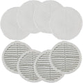 Replacement Mop Pads Compatible with Bis-Sell Spinwave 2124 2039A 2307 23157 20391 20399 - Hard Floor Mop Pads Kit (Included 4 Soft Pads+4 Scrubby Pads)