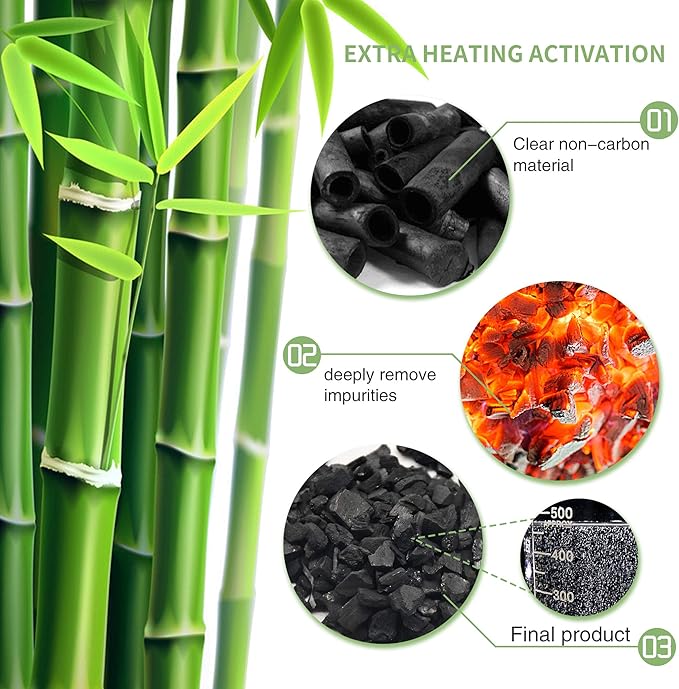 8 Pack Bamboo Charcoal Air Purifying Bag Activated Charcoal Bags Odor Absorber Moisture Absorber Natural Car Air Freshener Shoe Deodorizer Odor Eliminators For Home Pet Closet Car