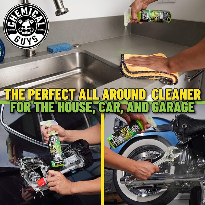 Chemical Guys CLD_101 All Clean+ Citrus-Based All Purpose Super Cleaner Safe for Cars Trucks SUVs Motorcycles RVs &amp More 128 fl oz (1 Gallon) Citrus Scent