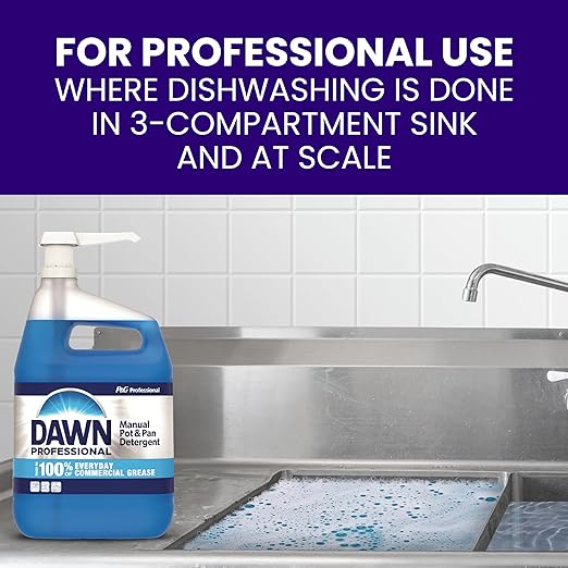 Dawn Professional Pot and Pan Detergent Regular Scent 3.8l (Case of 4)