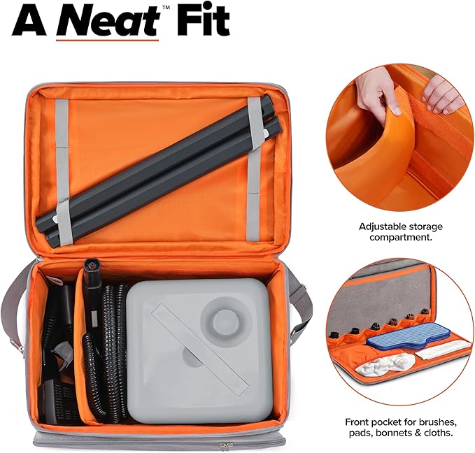 Dupray Neat Plus Steam Cleaner and Awesome Bag 18 Accessories Fast Heat-Up Chemical-Free Cleaning Multipurpose Steamer *Kills 99.9% of Bacteria &amp Viruses