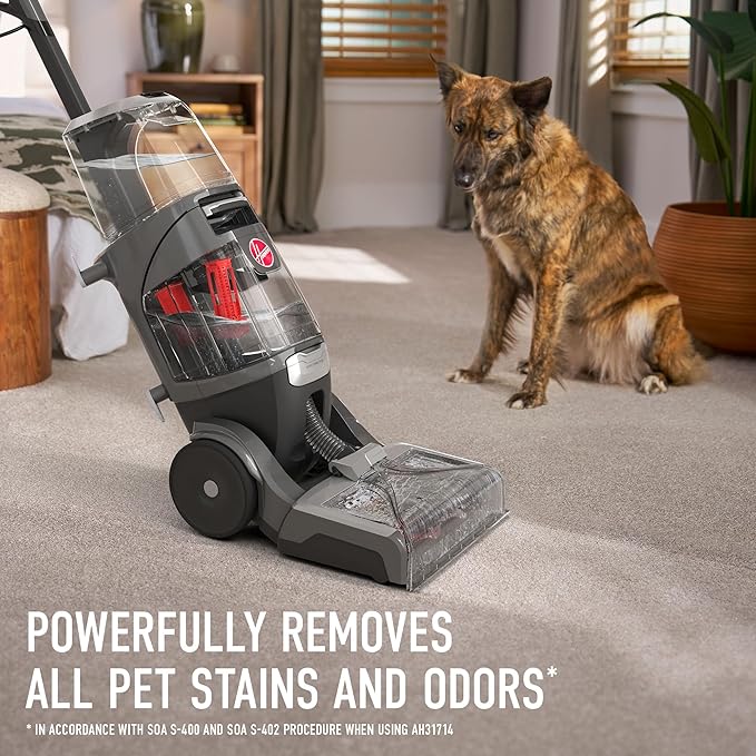 Hoover SmartWash Pet XL Upright Carpet Cleaner Machine for Carpet and Upholstery Automatic Deep Cleaning Carpet Shampooer Converts to Spot Cleaner Pair with Hoover Carpet Cleaner Solution