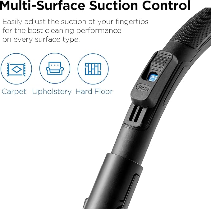Eureka WhirlWind Bagless Canister 2.5L Vacuum Cleaner Lightweight Vac for Carpets and Hard Floors NEN110A Blue