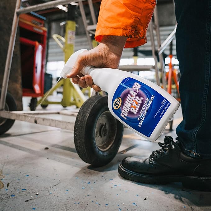 Zep Formula 50 R.T.U. All-Purpose Cleaner -1 Qt (Case of 12) -F50001 - Fast-Acting Heavy-Duty Formula Cleans All Washable Surfaces On Contact Removing Stubborn Stains