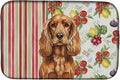 Caroline's Treasures Red English Cocker Spaniel Vegetables Dish Drying Mat Absorbent Dish Drying Mat Pad for Kitchen Counter Dish Drainer Mat for Countertop 14 x 21 Multicolor