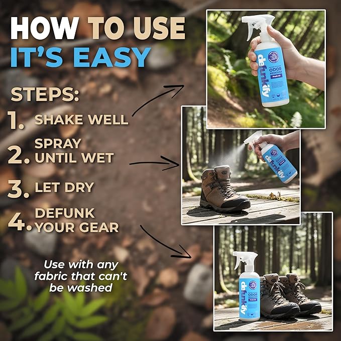 Fabric Freshener Spray 32oz. 'Fresh Air' Odor Remover Spray. Shoe Deodorizer Carpet Deodorizer Odor Eliminator for Strong Odors Cleaning Supplies. ProvenSafe™ Fabric Freshener for Sensitive Gear