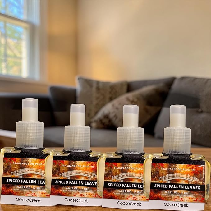 Spiced Fallen Leaves Fragrance Oil Plug-In Refills 0.5 FL OZ 4 Pack