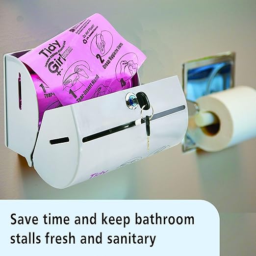 Stout by Envision TGUF TidyGirl Feminine Disposal Bag Dispenser Antimicrobial additive Odor control 30% recycled content Made in America