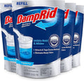 DampRid Refill Bag 42 oz. 4-Pack - Fragrance Free Moisture Absorbers for Rooms with Excess Humidity Long-Lasting Inhibits Mold &amp Mildew