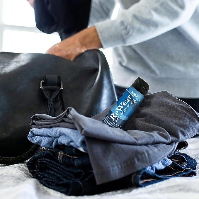 ReWear Fabric Refresher On-The-Go 3 oz. Multipack (6-Pack) - TSA-Friendly Travel Size Wrinkle &amp Odor Remover for Clothes
