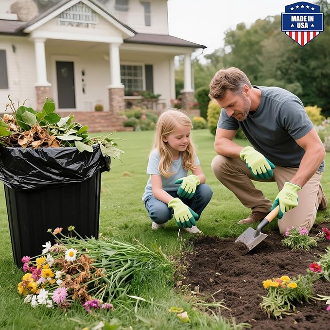 Fuxury 55-60 Gallon Extra Large Trash Bags 100 Count Black Garbage Bags 23 Mic Thick 38x58 in Star-Seal Bottom Plastic Bags Ideal for Home Yard &amp Commercial Use Made in USA