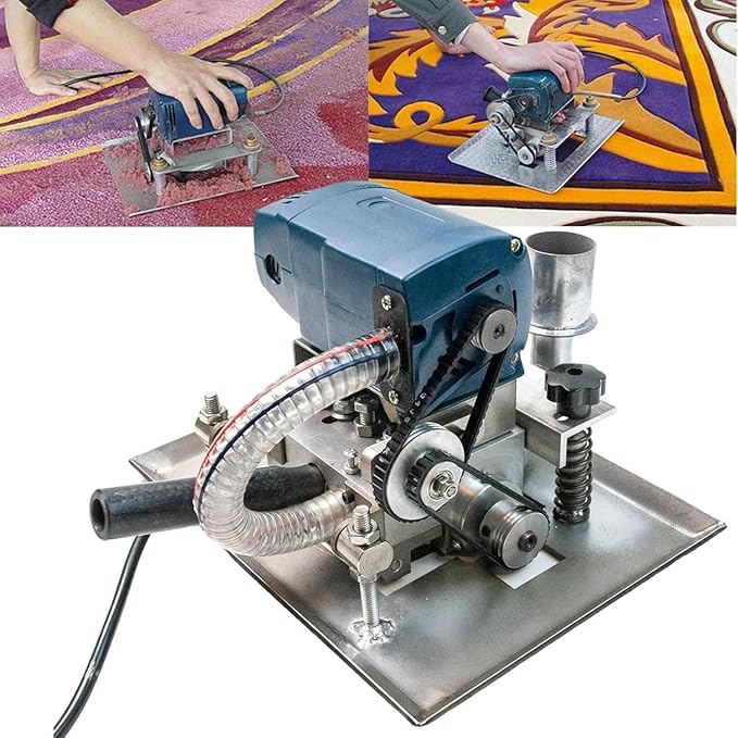 500w Carpet Cutting Machine Portable Electric Floor Planer Carpet Trimmer 15000 RPM Roller Blade Tools for Carpet Leveling Shear Carpet Flattening Cutter