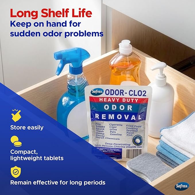 ODOR-CLO2 Chlorine Dioxide Odor Removal - Air Freshener &amp Deodorizer
