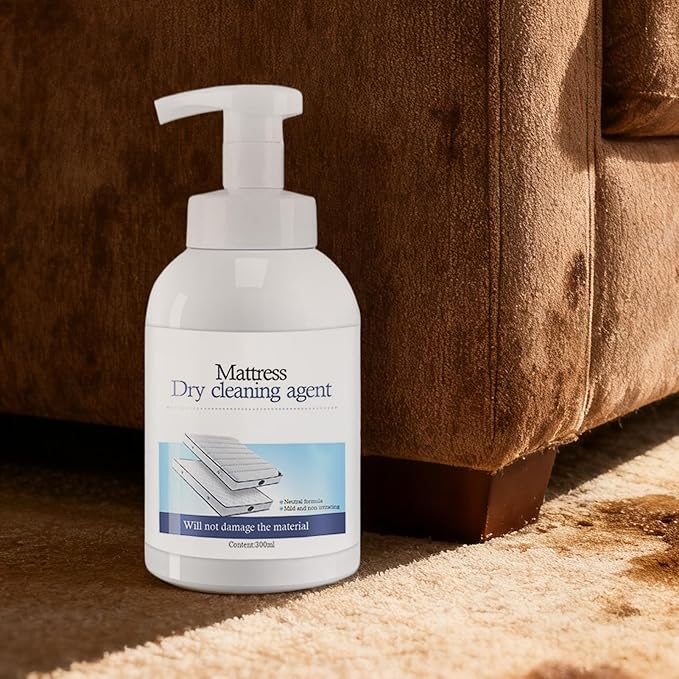 Mattress Stain Remover Spray Quick Drying Sweat Eliminator Liquid 300ml Mattress Couch Cleaner for Urine Blood Wine Pet Stains Odor Removal