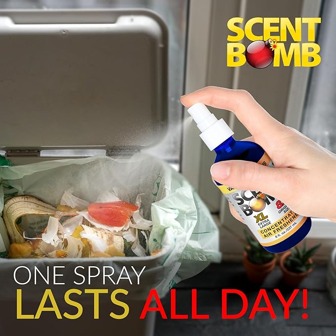 Scent Bomb Air Freshener Spray Long-Lasting Odor Eliminator for Home &amp Car Effective Deodorizer for Kitchen Bathroom Fresh Room Spray &amp Smell Neutralizer Vanillalicious Scent