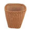 Multi-Functional Woven Storage Basket Rustic Rattan Wastebasket for Bedroom Living Room and Office Decorative Sundries Organizer for Compact Spaces