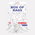 Recycled White Sheeting Cleaning Rags (25 lbs. Box) – Lint Free White Cotton Cloths for Manufacturing | Automotive | Janitorial | Shop Rags Bulk - Multipurpose