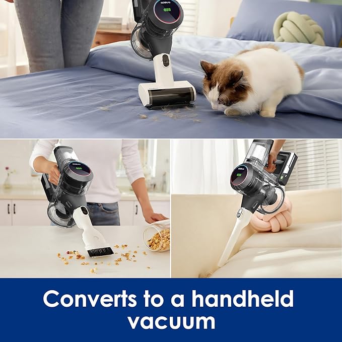 Tineco Cordless Vacuum Cleaner Smart Stick Handheld Cleaner Strong Suction &amp Lightweight Cordless Handheld Vacuum Deep Clean Hair Hard Floor Carpet Car