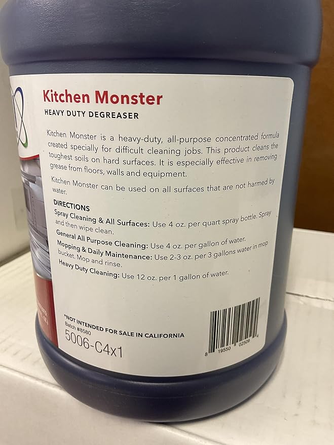 Capital Fresh Kitchen Monster Heavy Duty Concentrated Kitchen Degreaser One Gallon from CUI