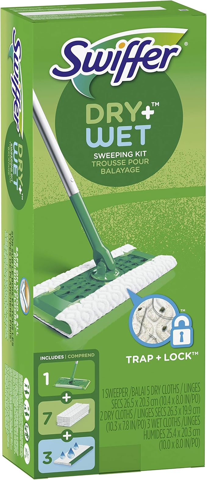 Swiffer 92815 Sweeper® Dry &amp Wet Floor Mop Starter Kit