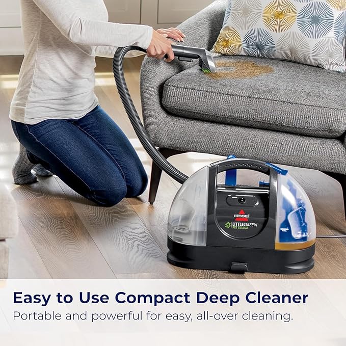 Bundle of Bissell Little Green Pet Deluxe Portable Carpet Cleaner 3353 + Bissell Professional Spot and Stain + Oxy Portable Machine Formula 32 oz