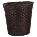 Wicker Waste Basket Wicker Trash Basket Hyacinth Trash Can Wicker Garbage Can for Bedroom Bathroom Coffee 10 Inch